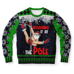“Working It at the Pole” Funny Christmas Sweat