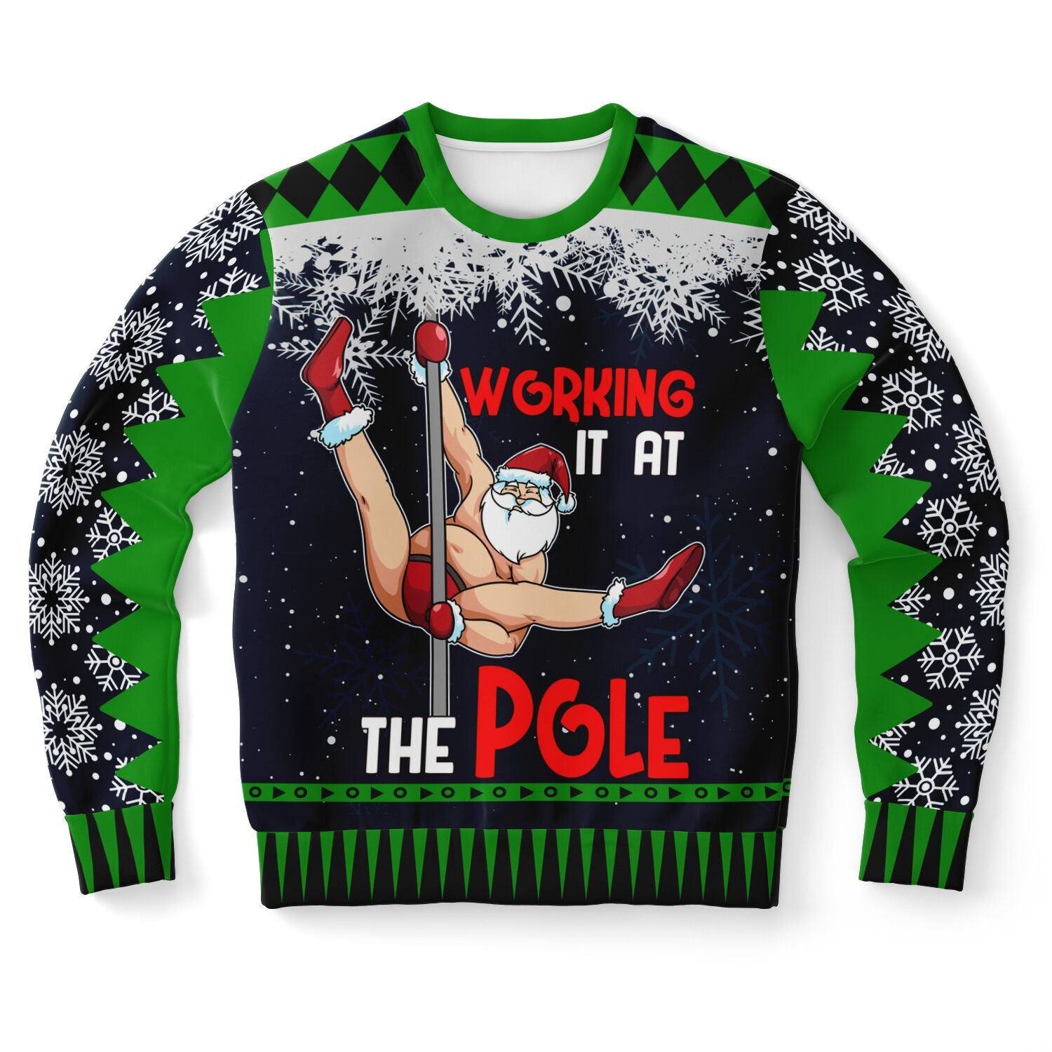 “Working It at the Pole” Funny Christmas Sweat