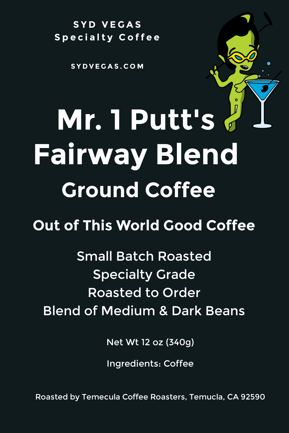 Mr. 1 Putt's FAIRWAY BLEND Coffee - 12 oz. Drip Grind