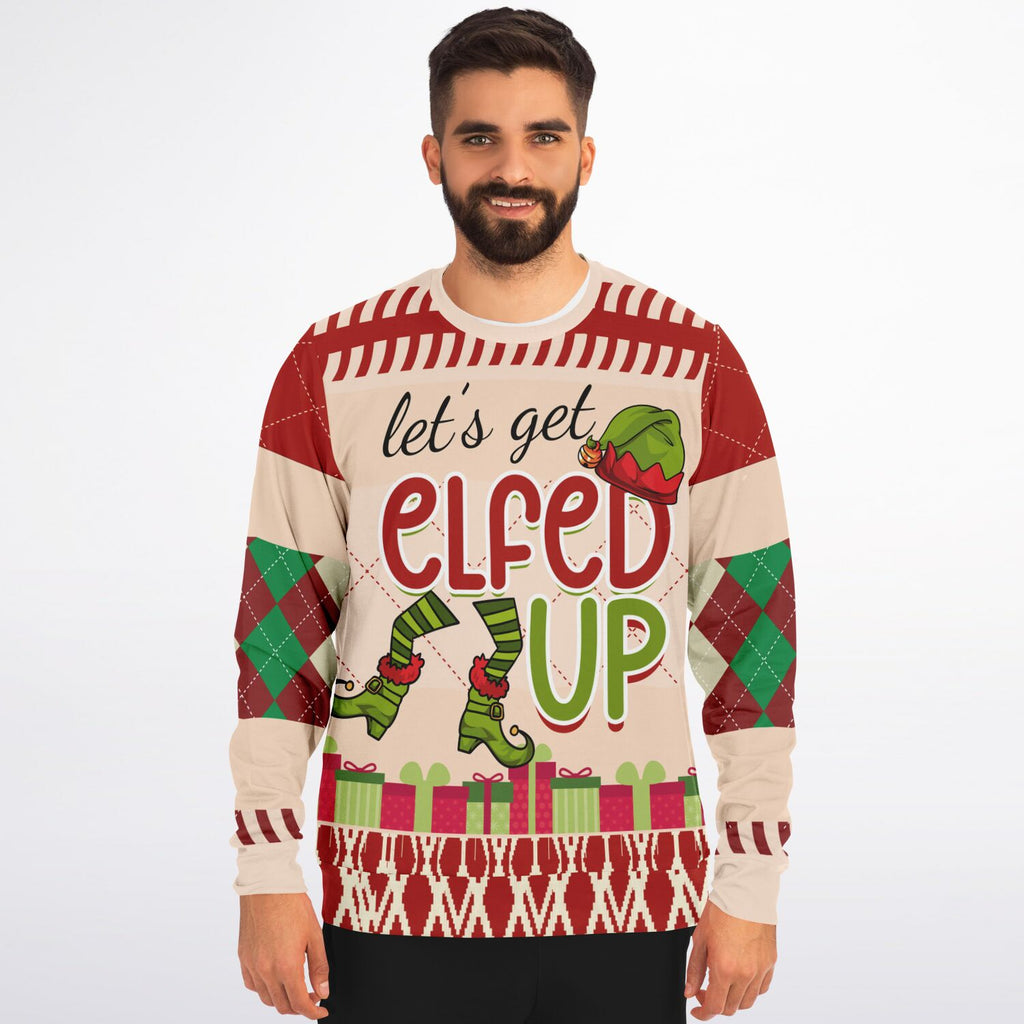 “Let’s Get Elfed Up” Funny Christmas Sweater