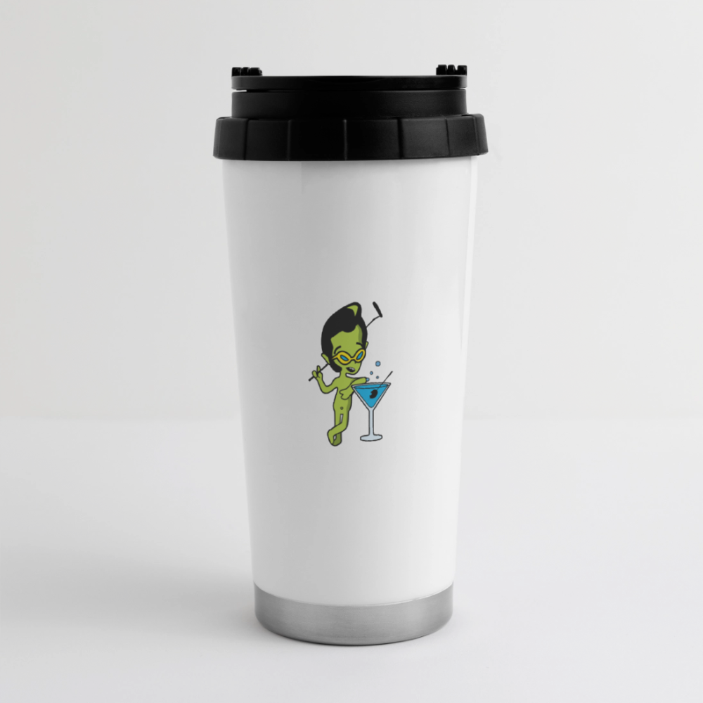 16 oz Travel Mug - white