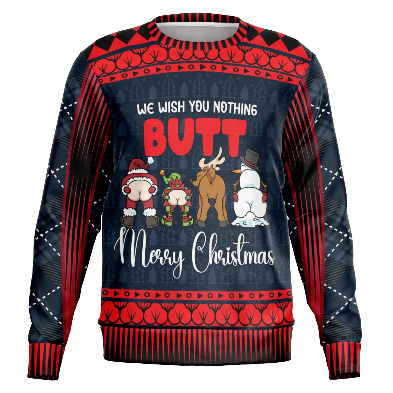 “We Wish You Nothing Butt” Funny Christmas Swe