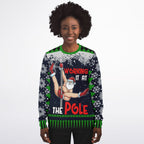 “Working It at the Pole” Funny Christmas Sweat