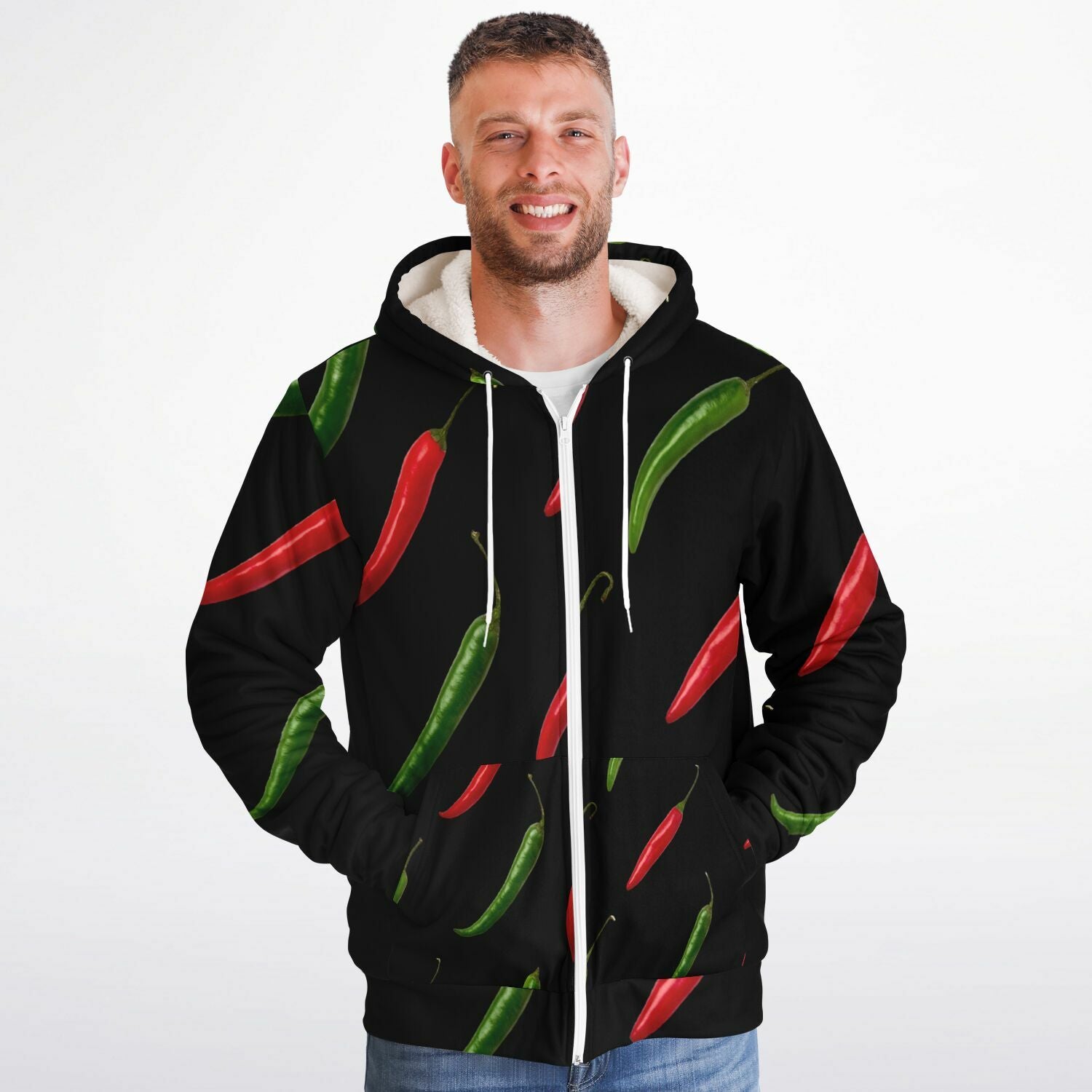Poppin' Peppers Microfleece Hoodie