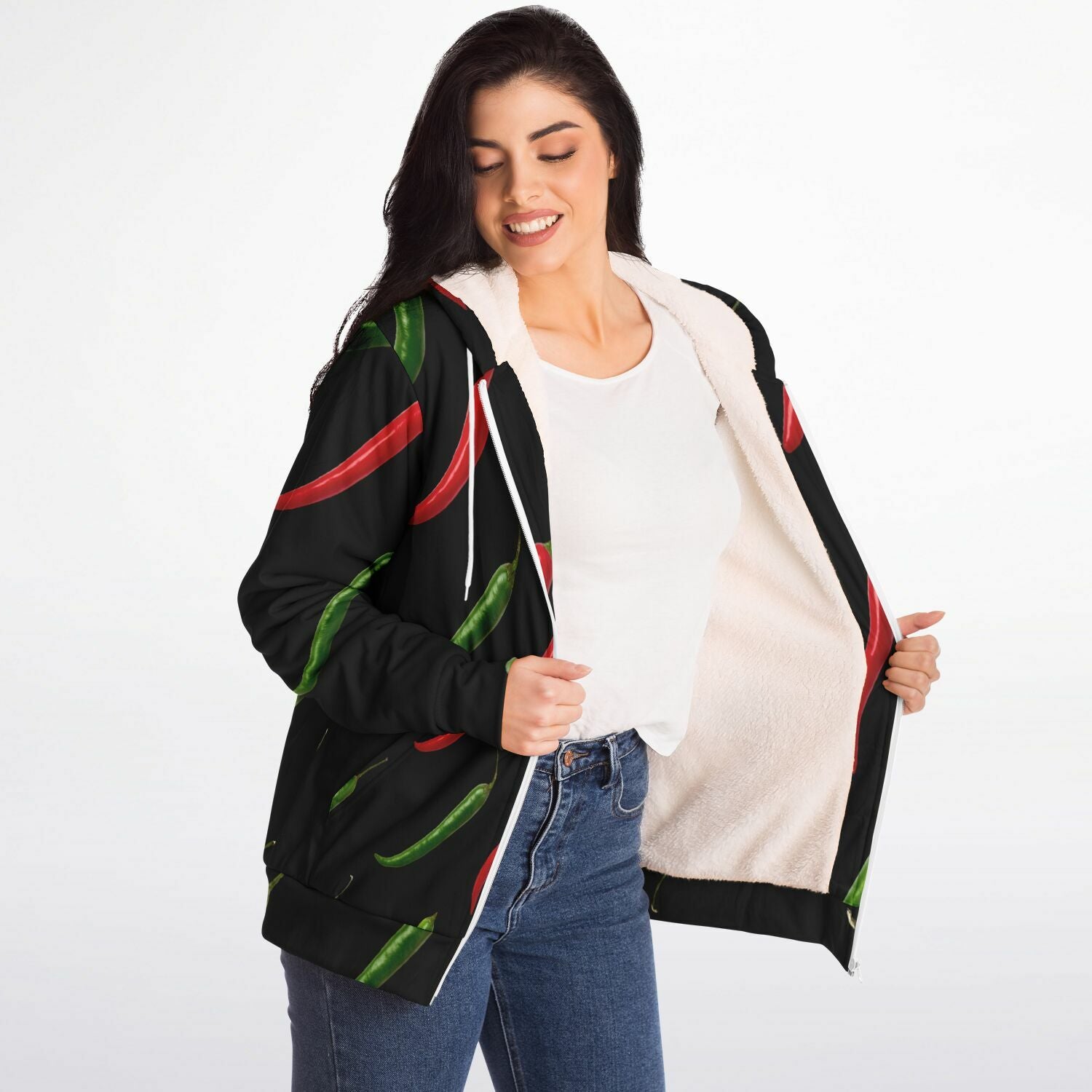 Poppin' Peppers Microfleece Hoodie