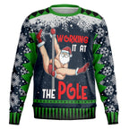 “Working It at the Pole” Funny Christmas Sweat