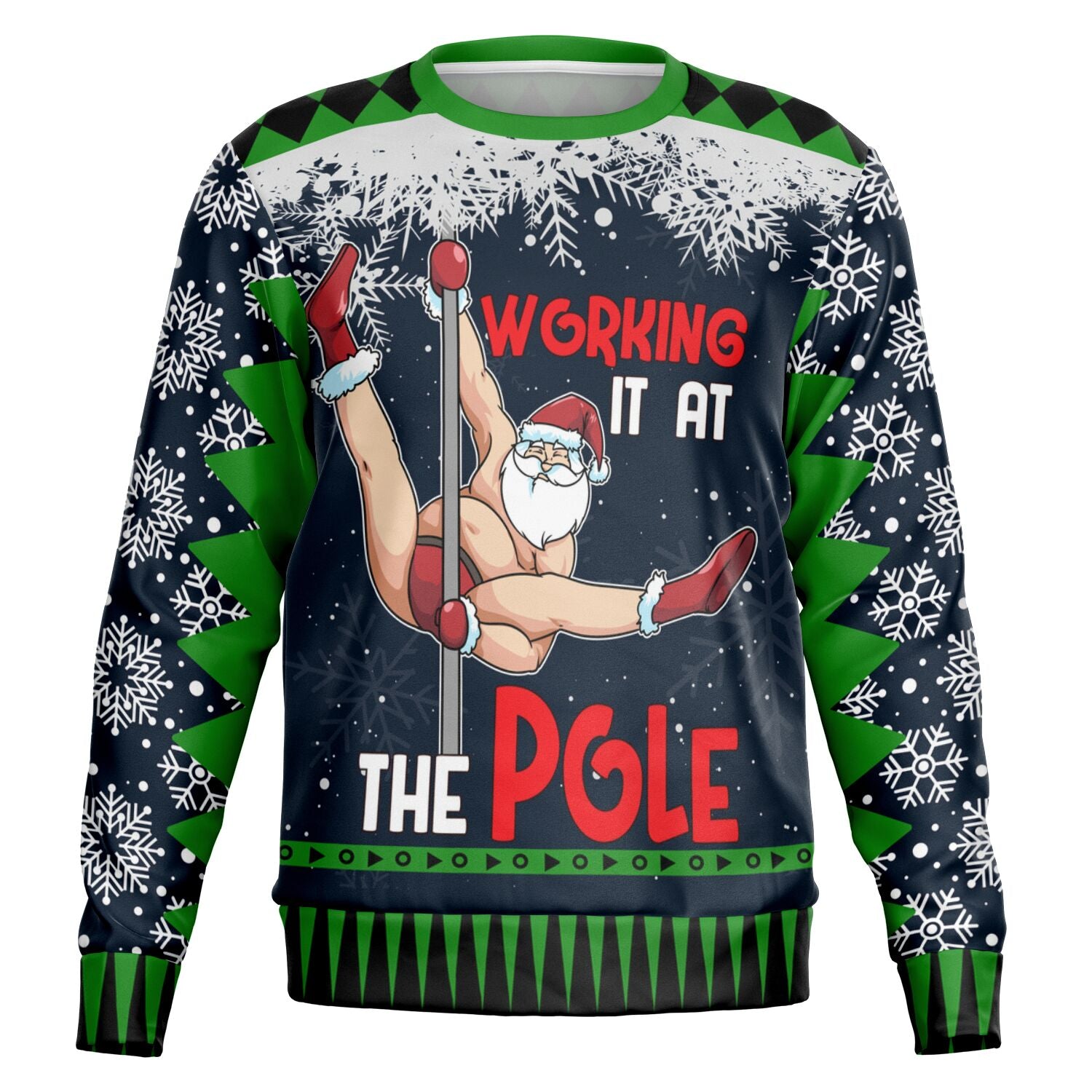 “Working It at the Pole” Funny Christmas Sweat