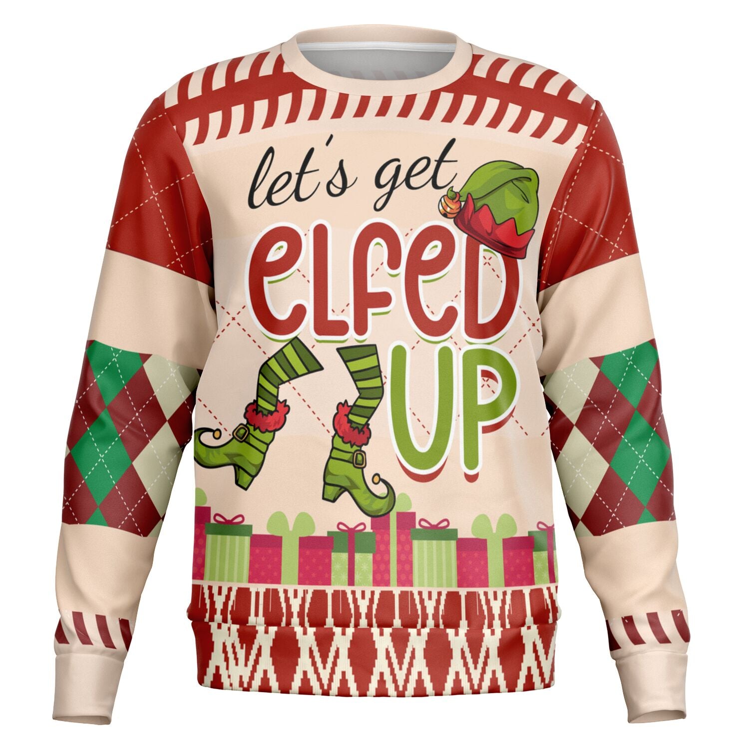 “Let’s Get Elfed Up” Funny Christmas Sweater